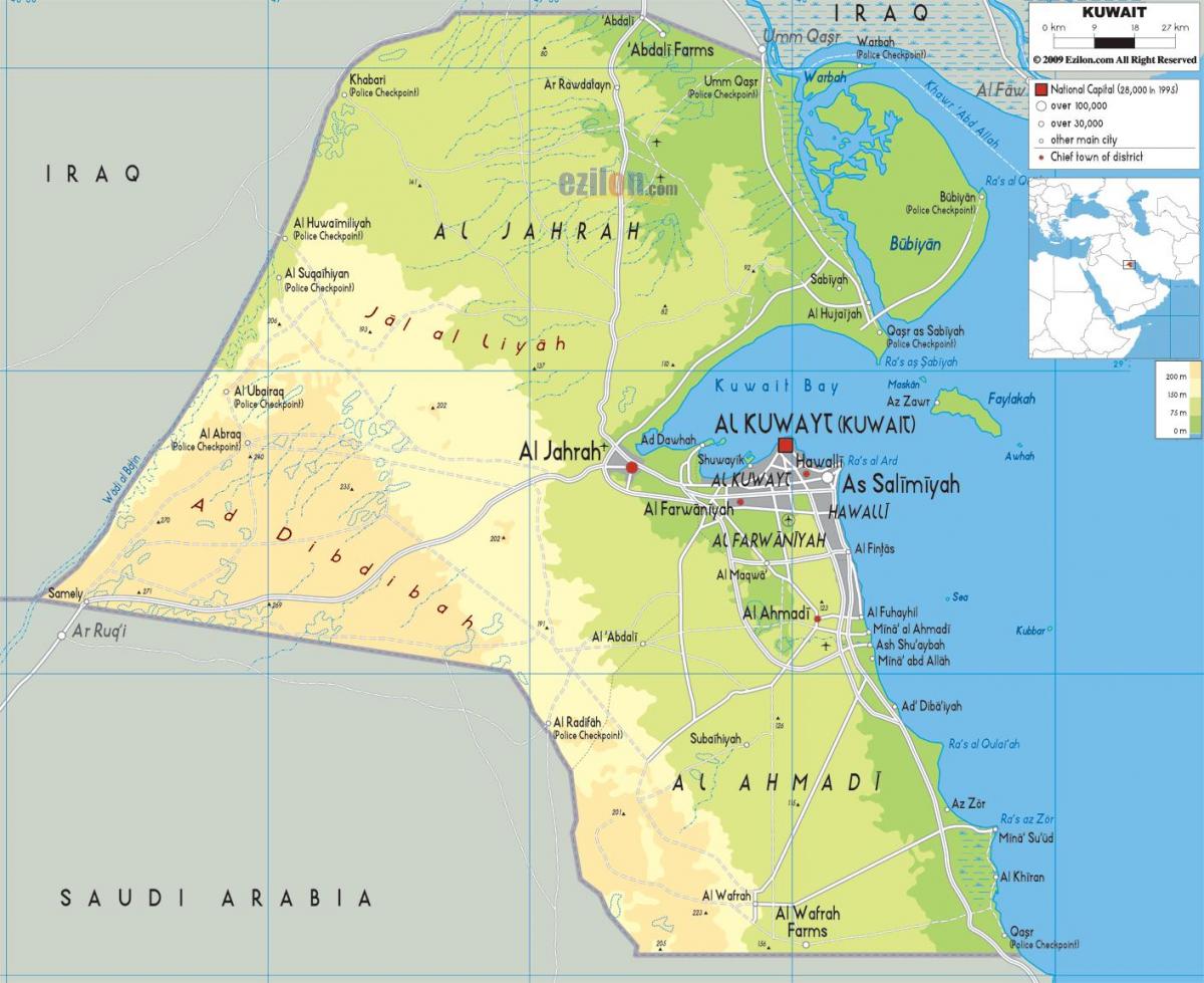 bản đồ của arifjan kuwait 