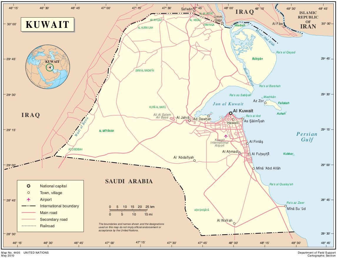 bản đồ của west mishref kuwait