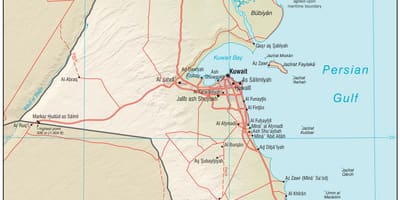 Kuwait vị trí bản đồ