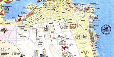 Bản đồ của kuwait du lịch