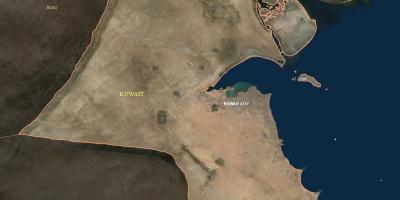 Bản đồ của kuwait vệ tinh