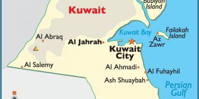 Kuwait đầy đủ bản đồ