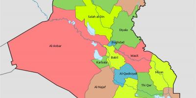 Kuwait bản đồ với khối